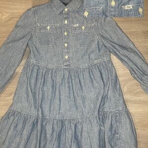 Polo by Ralph Lauren Blue Denim Kids Dress